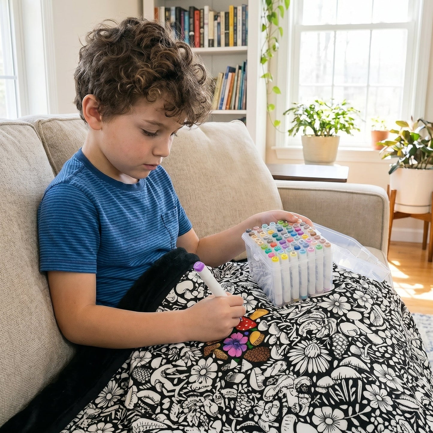 Plushly Coloring Blanket