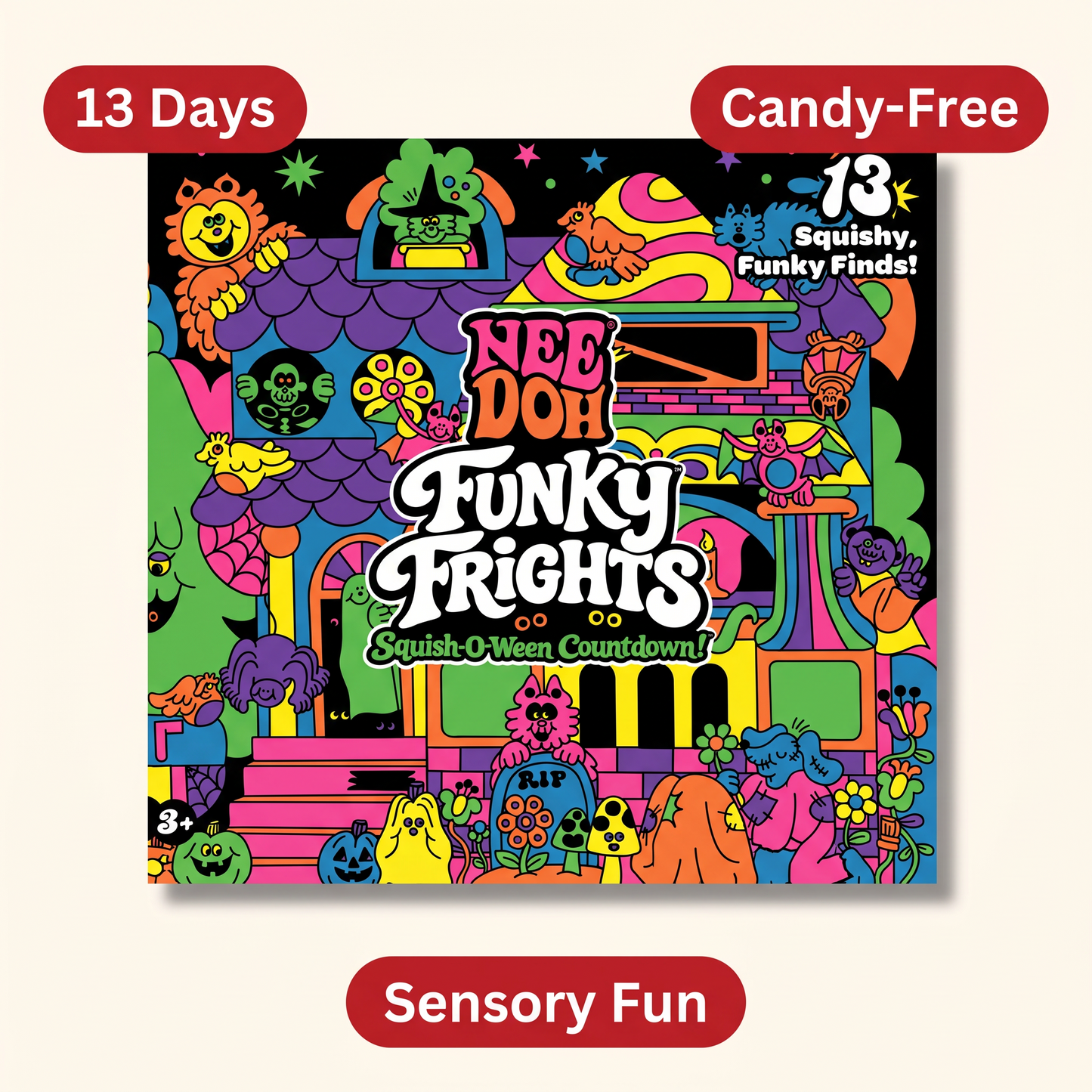 NeeDoh Funky Frights™ Squish-O-Ween Countdown