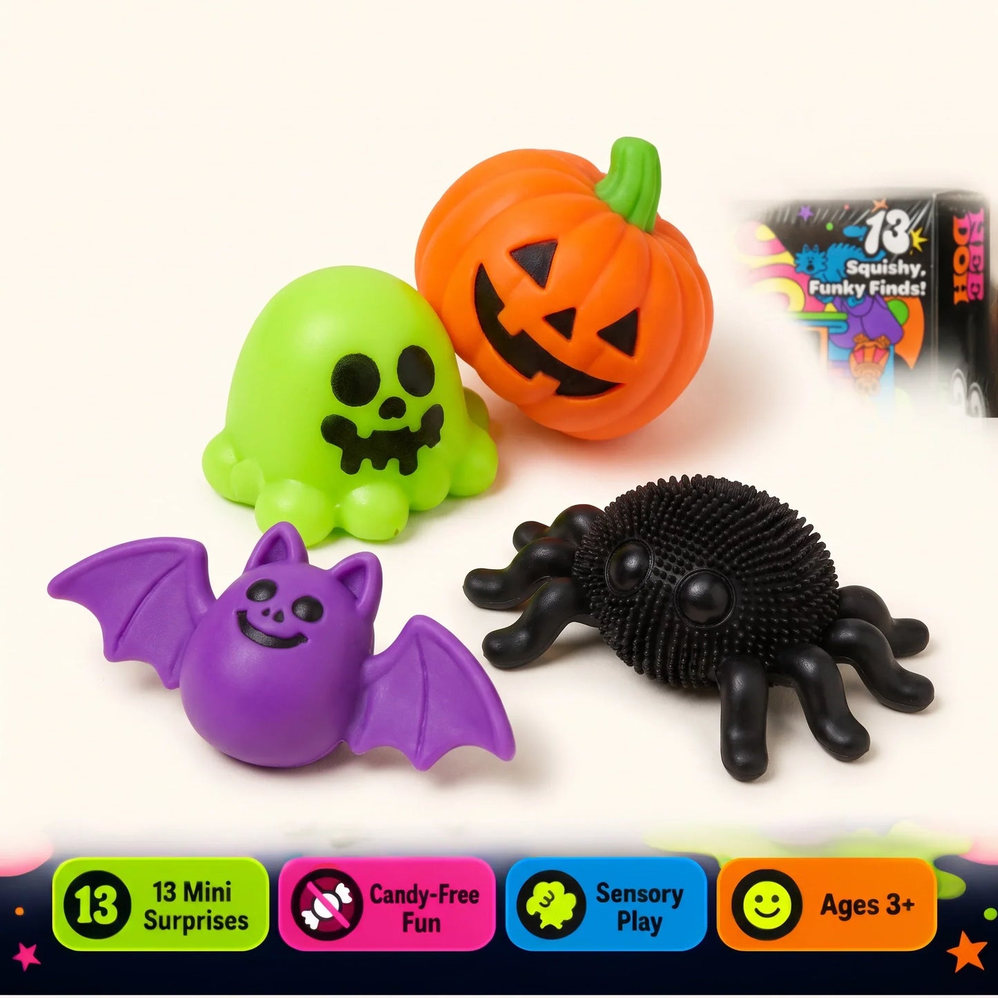 NeeDoh Funky Frights™ Squish-O-Ween Countdown